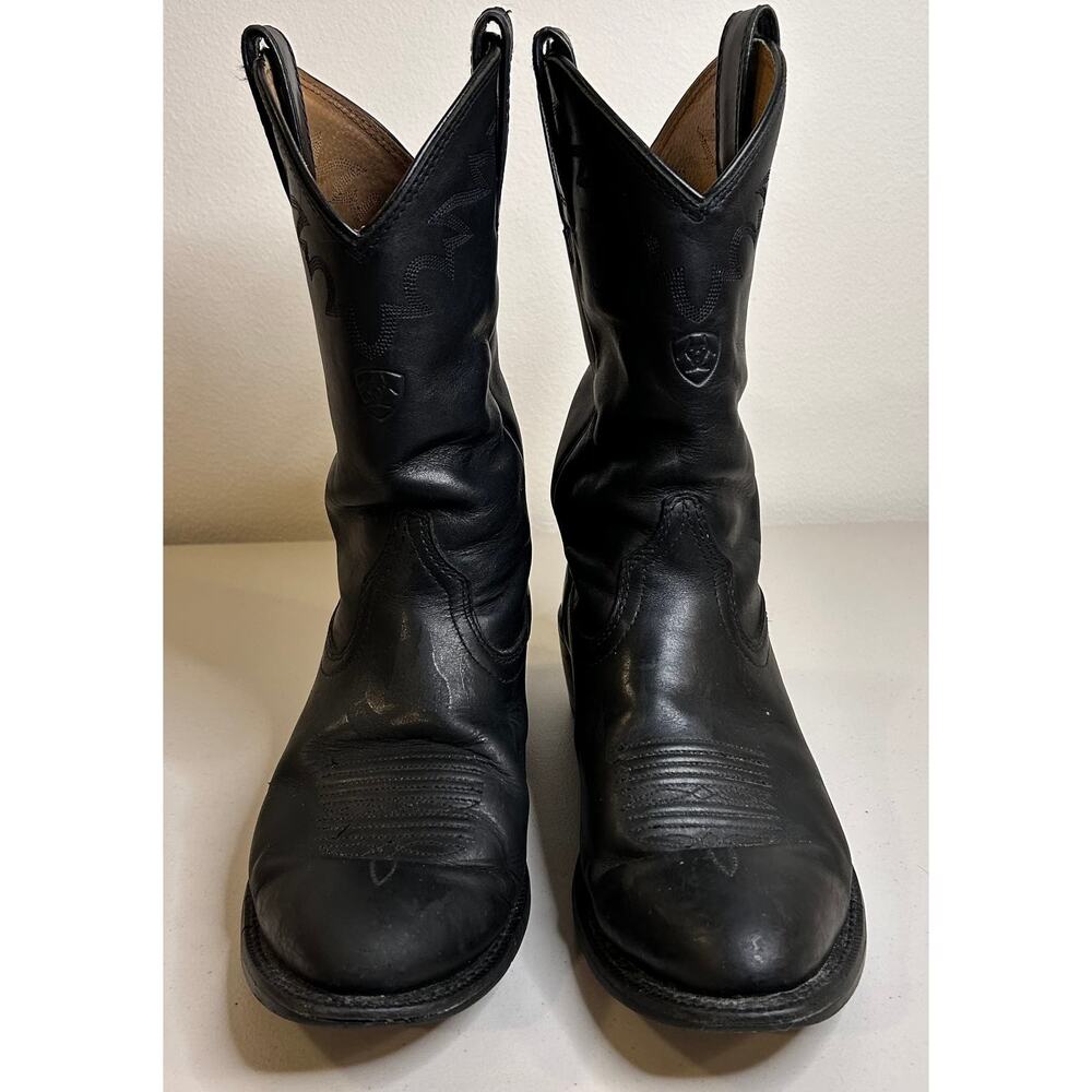 Ariat Men's Sedona Black Western Ranch Farm Cowboy Boots Size 9.5‎ EE (Wide) - Picture 2 of 15